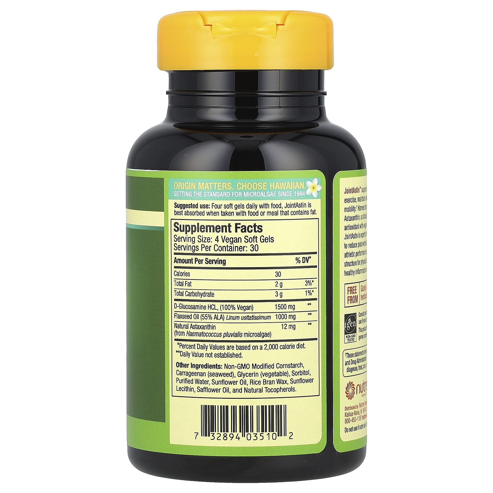 Nutrex Hawaii, BioAstin®, Hawaiian Astaxanthin, JointAstin™, 120 Vegan Soft Gels