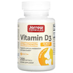 Jarrow Formulas, Vitamin D3, Cholecalciferol, 25 mcg (1,000 IU), 200 Softgels