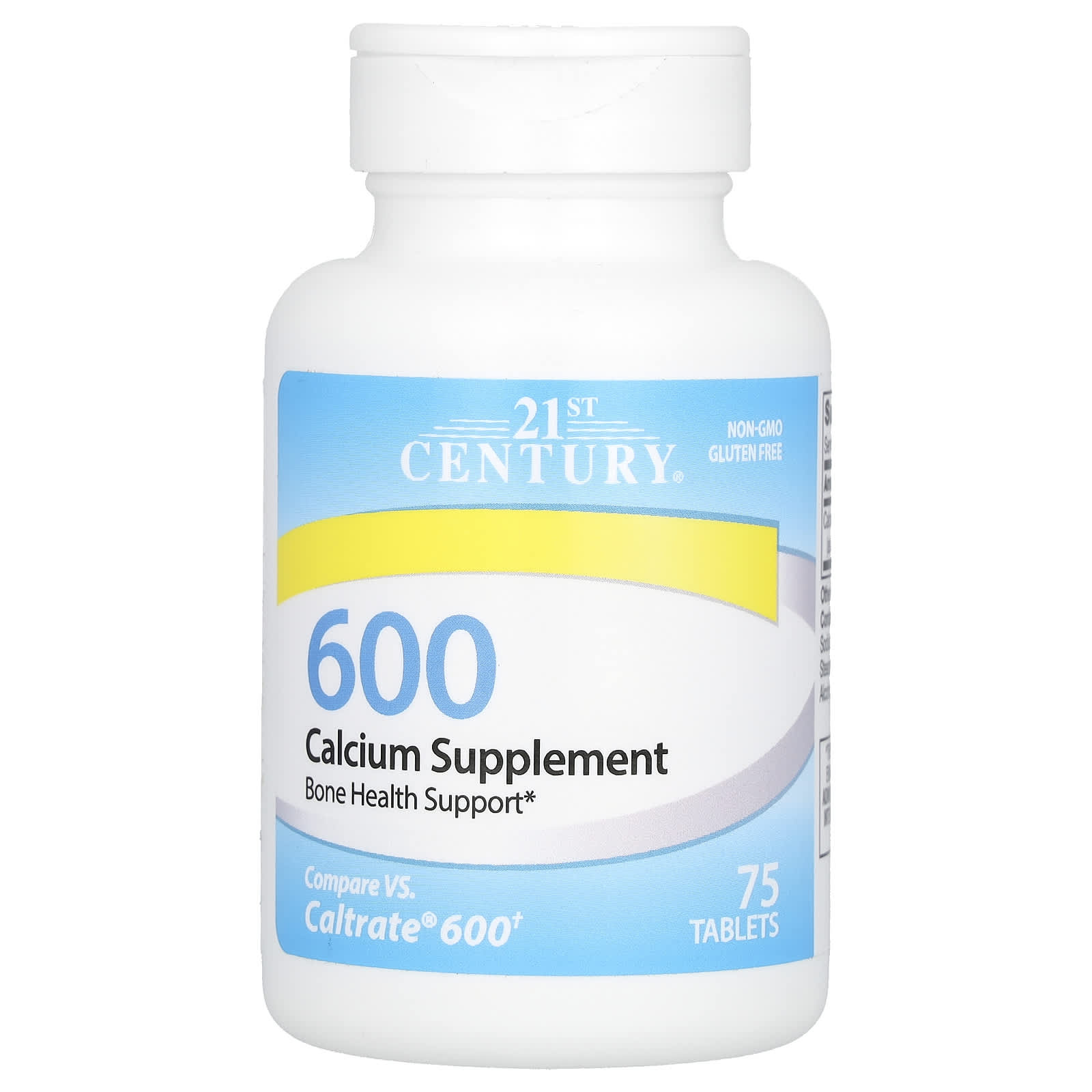 21st Century, Calcium Supplement 600, 75 Tablets (600 mg per Tablet)