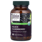 Gaia Herbs, Black Elderberry , 120 Vegan Capsules