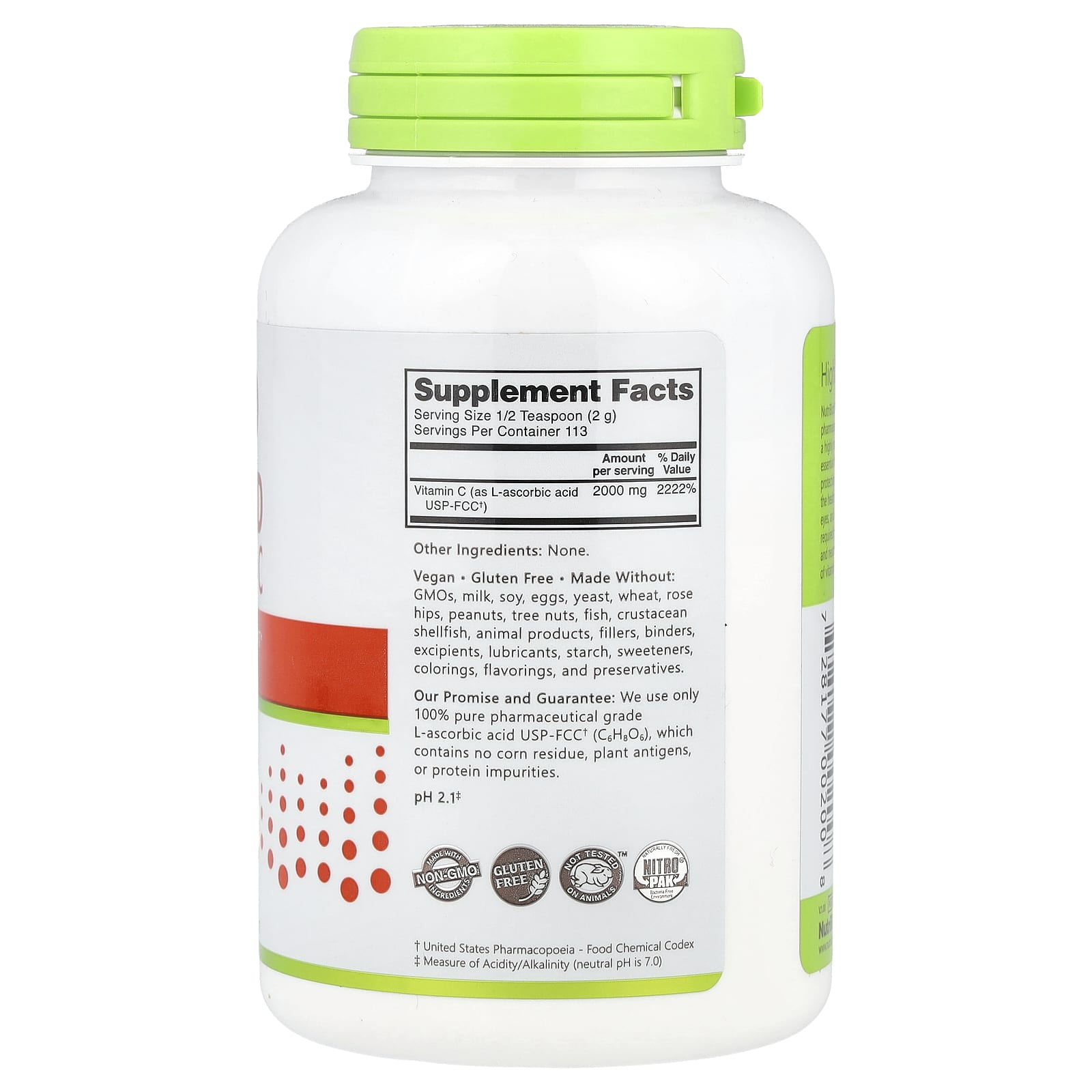 NutriBiotic, Immunity, Ascorbic Acid, 100% Pure Vitamin C, Crystalline Powder, 8 oz (227 g)