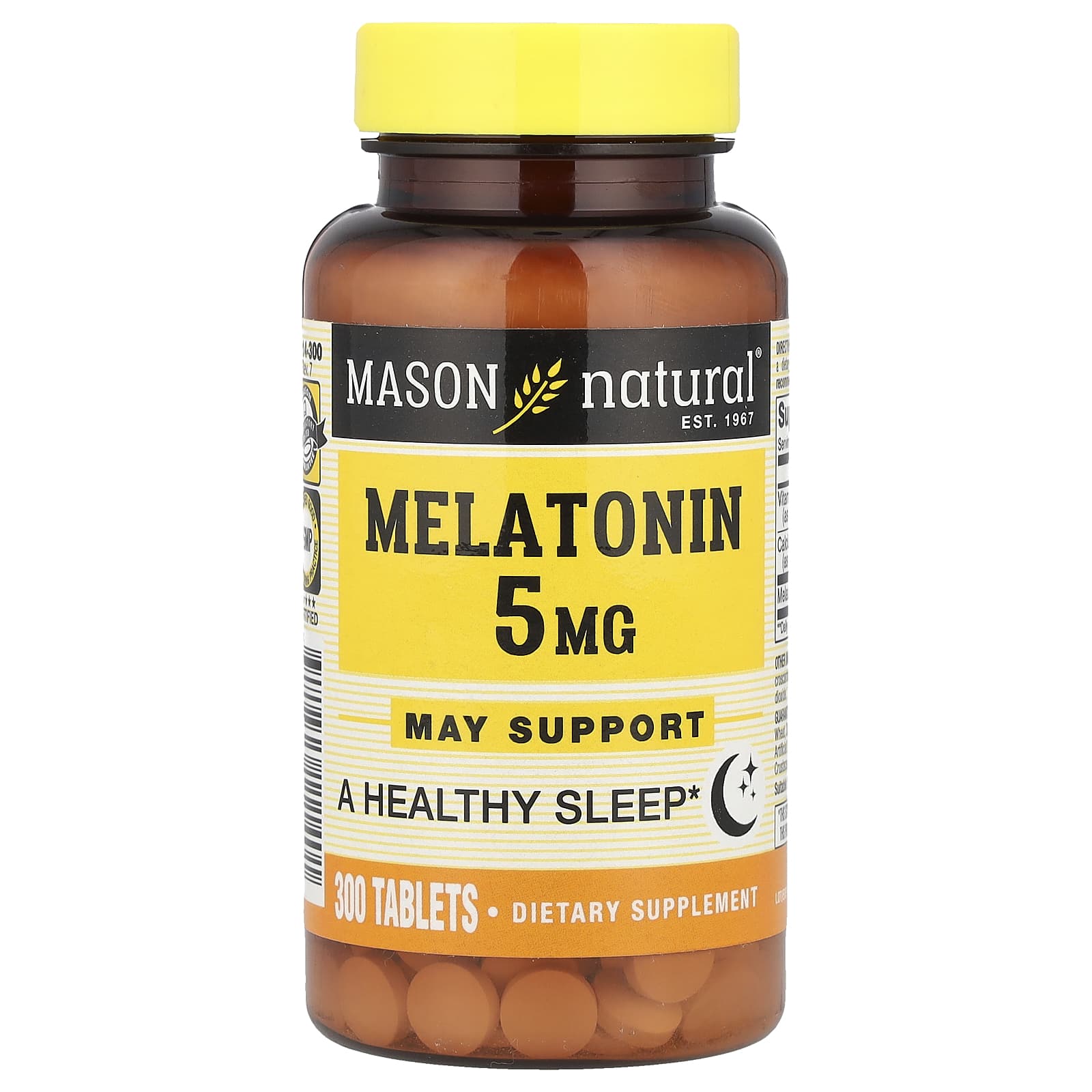 Mason Natural, Melatonin, 300 Tablets