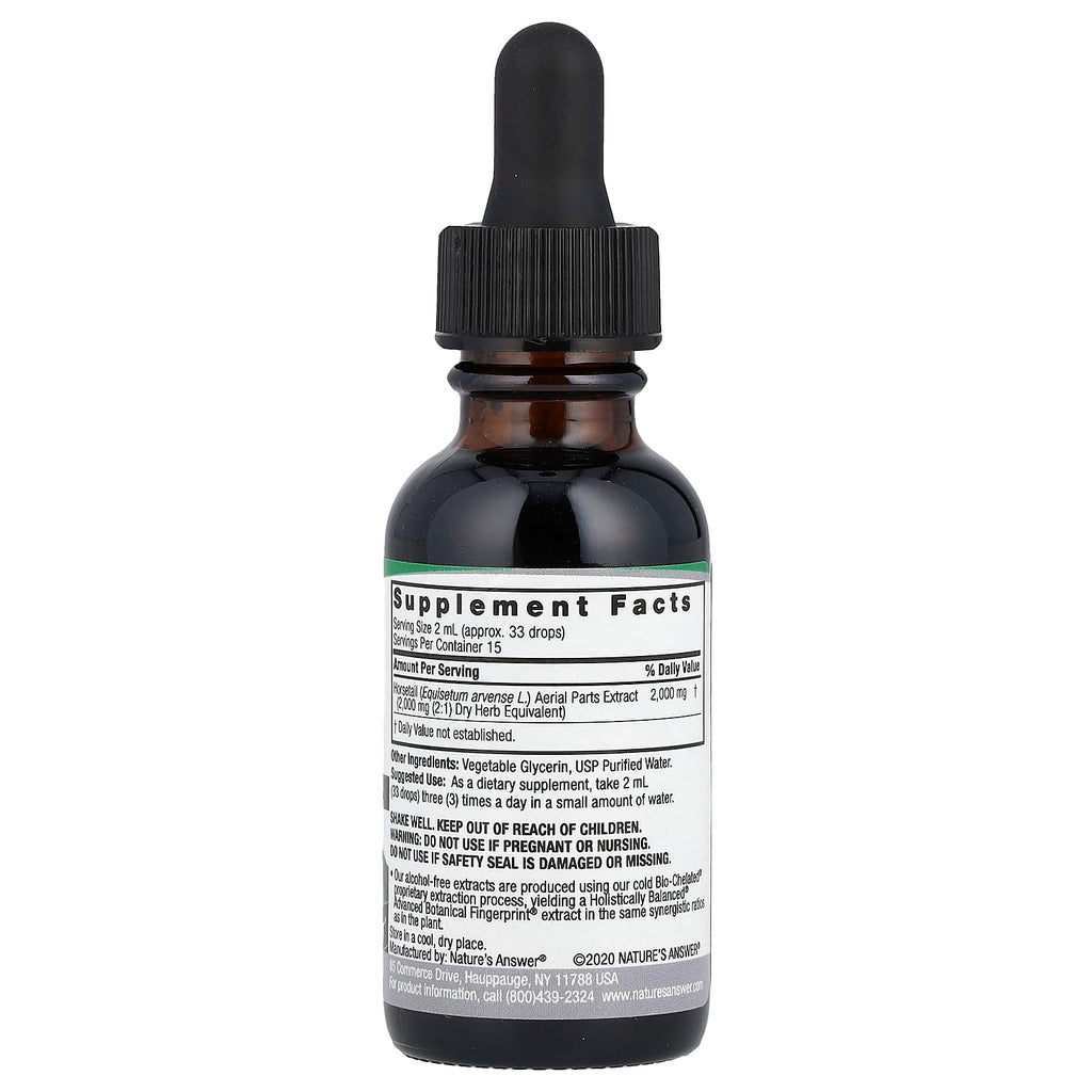 Nature's Answer, Horsetail Extract, Alcohol-Free, 2,000 mg, 1 fl oz (30 ml)