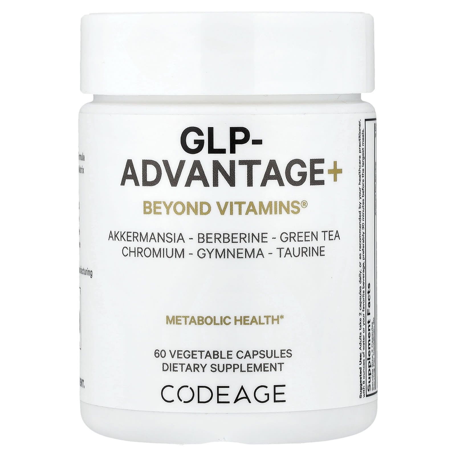 Codeage, GLP-Advantage+, 60 Vegetable Capsules