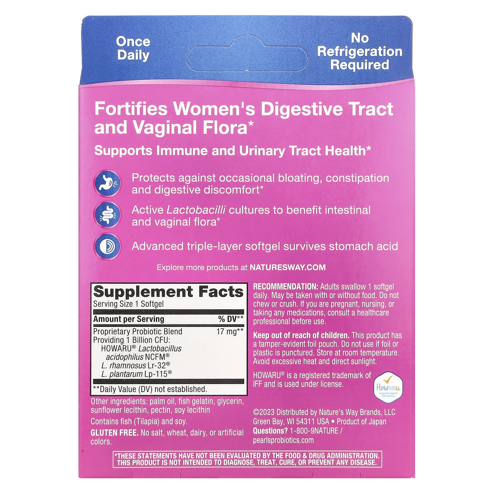 Nature's Way, Women's Probiotic, 1 Billion Cultures, 90 Softgels