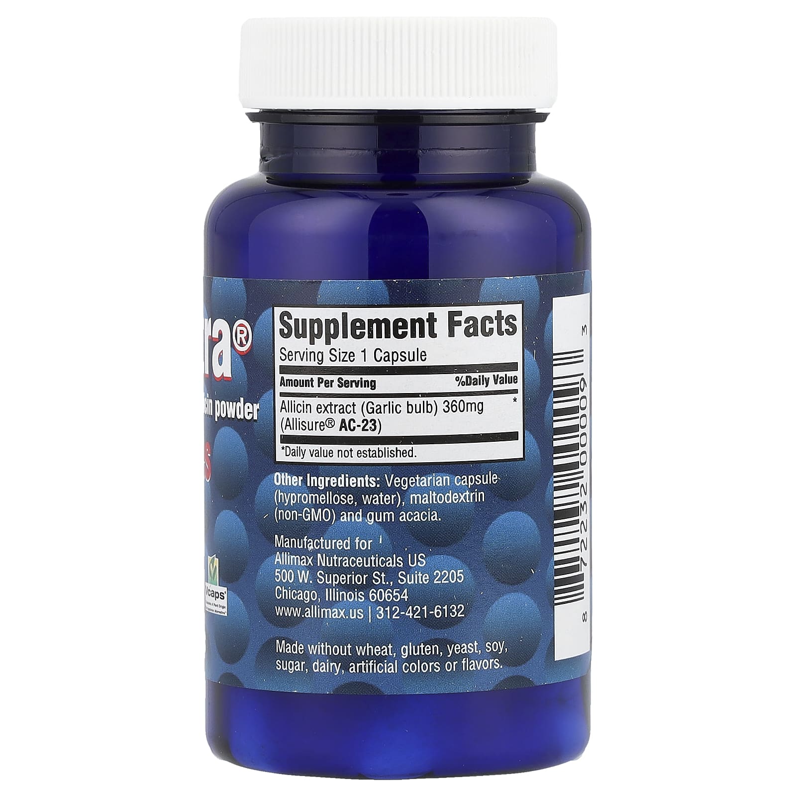 Allimax, AlliUltra® Capsules, 360 mg, 30 Capsules