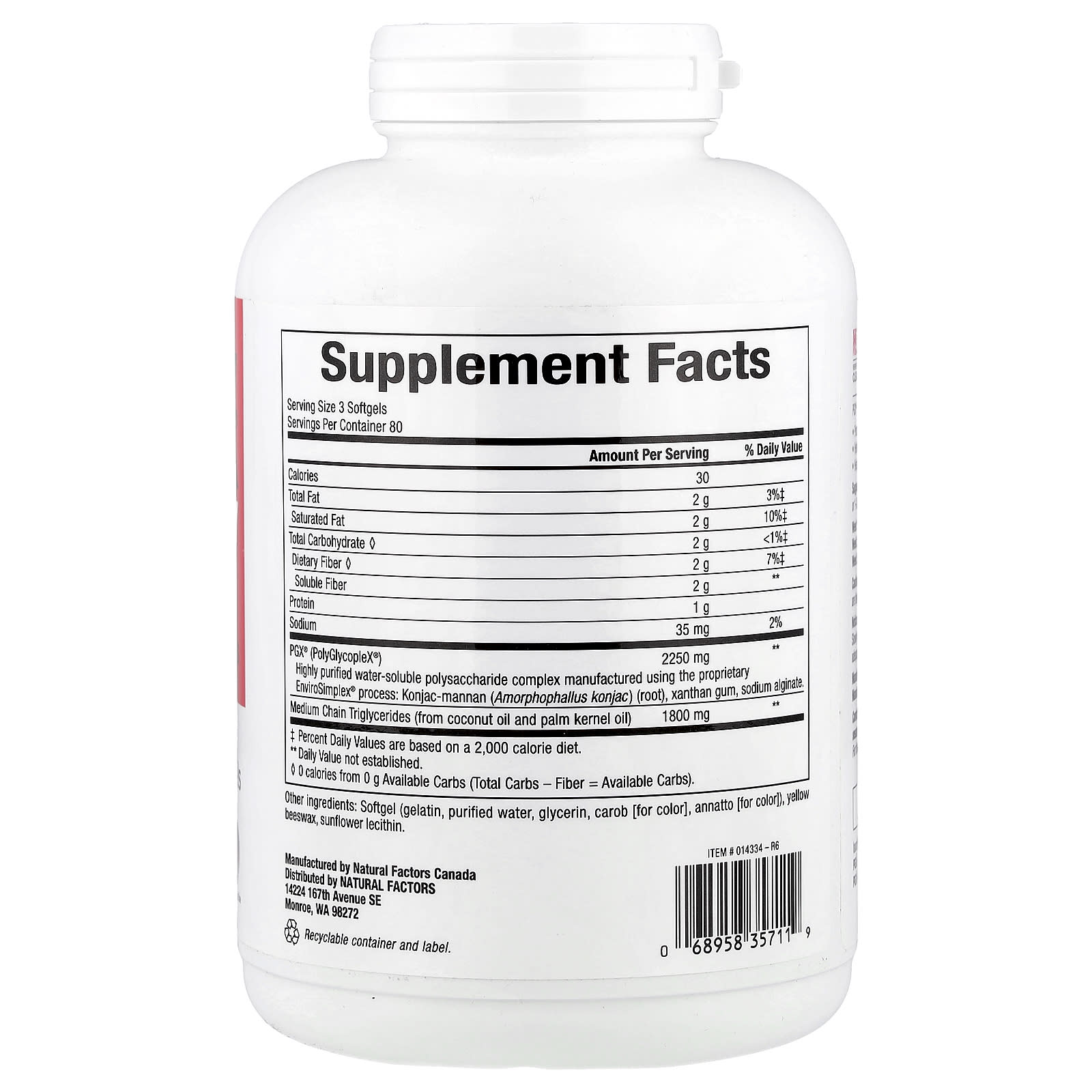 Natural Factors, PGX® Daily, Ultra Matrix Softgels, 240 Softgels