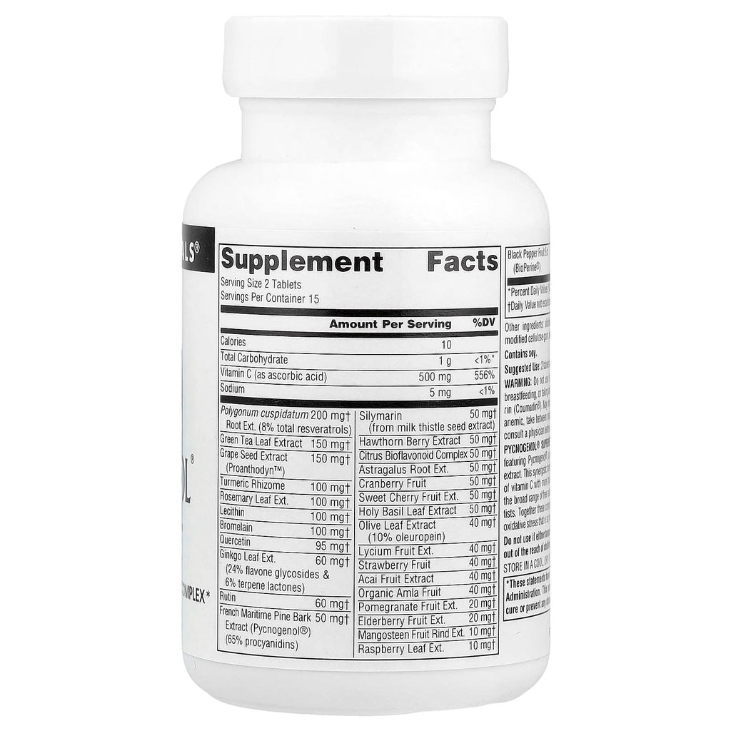 Source Naturals, Pycnogenol® Supreme™, 30 Tablets