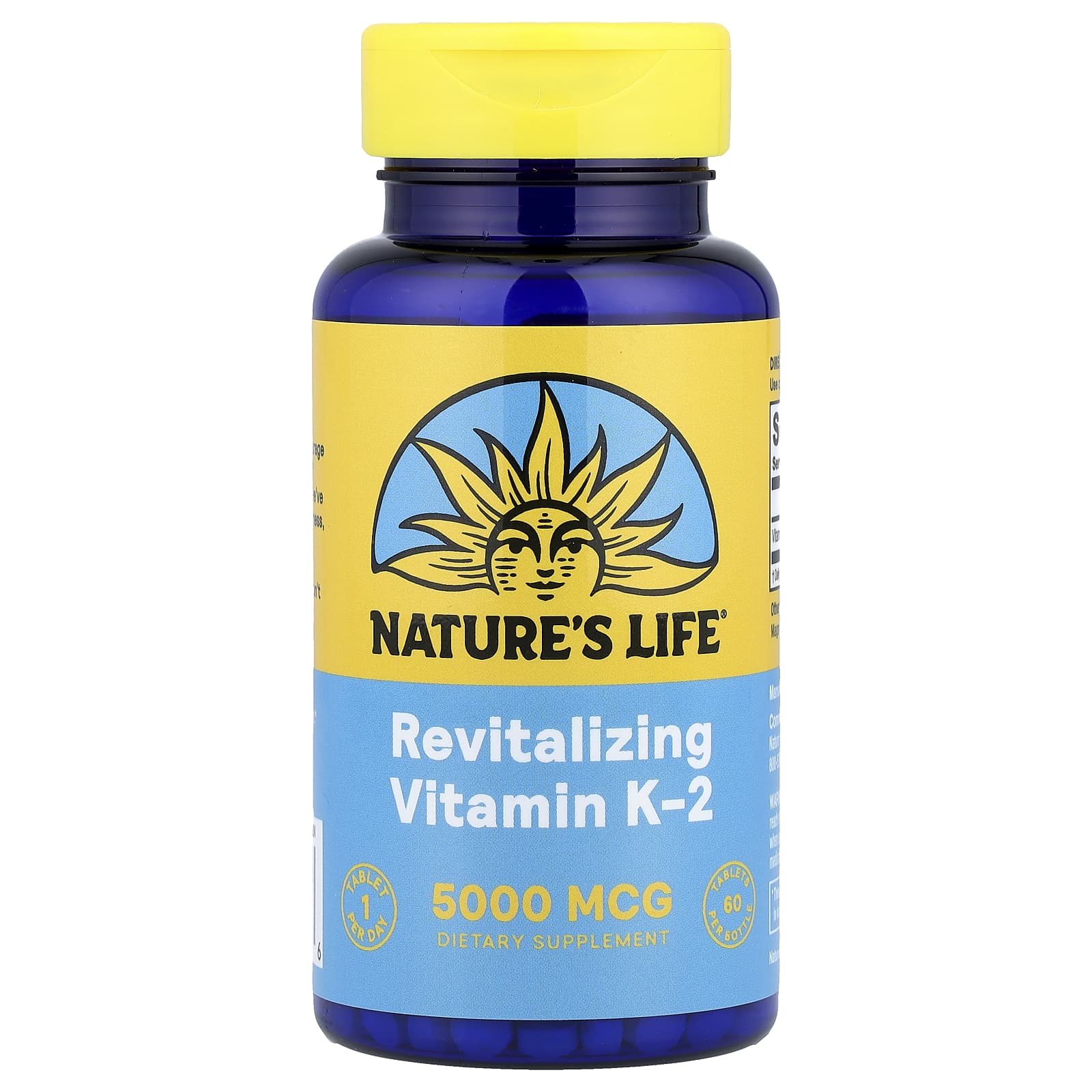 Nature's Life, Revitalizing Vitamin K-2, 5,000 mcg, 60 Tablets