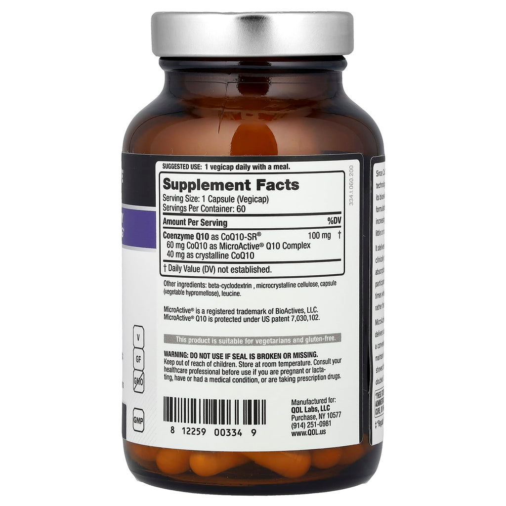 Quality of Life, CoQ10-SR®, 100 mg, 60 Vegicaps