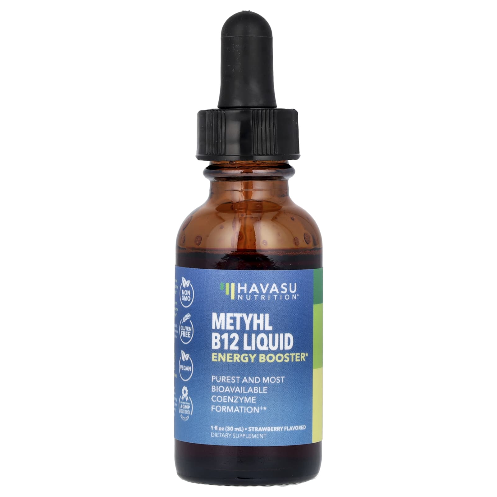 Havasu Nutrition, Methyl B12 Liquid, Strawberry, 1 fl oz (30 ml)