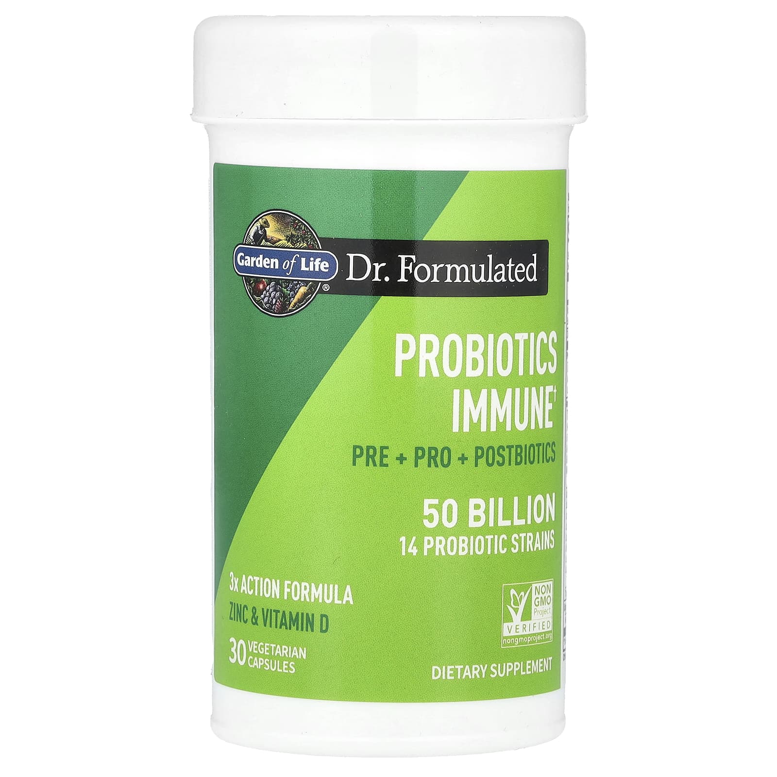 Garden of Life, Probiotics Immune, 30 Vegetarian Capsules