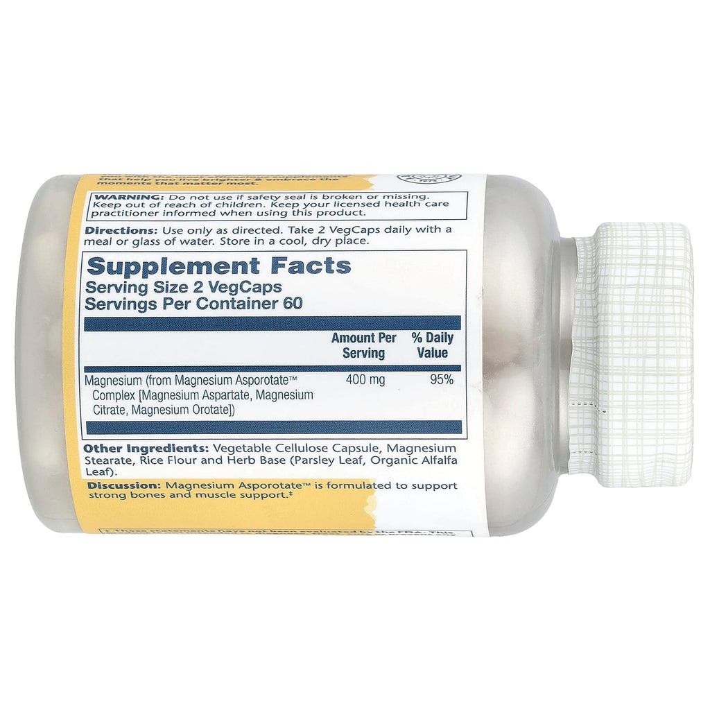 Solaray, Magnesium Asporotate™, 120 VegCaps (200 mg per Capsule)