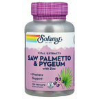 Solaray, Vital Extracts, Saw Palmetto & Pygeum with Zinc, 120 VegCaps