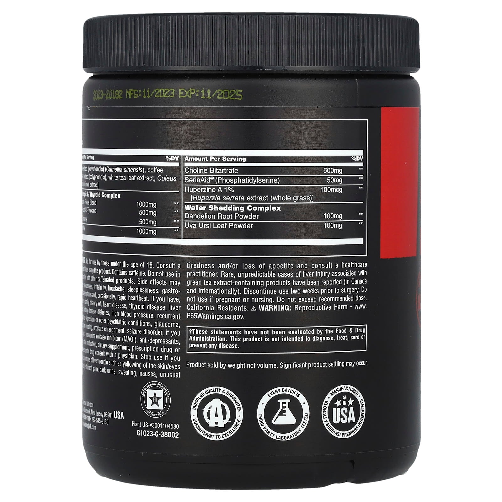 Animal, Advanced Cuts® Powder, Orange Mango, 9.4 oz (267 g)