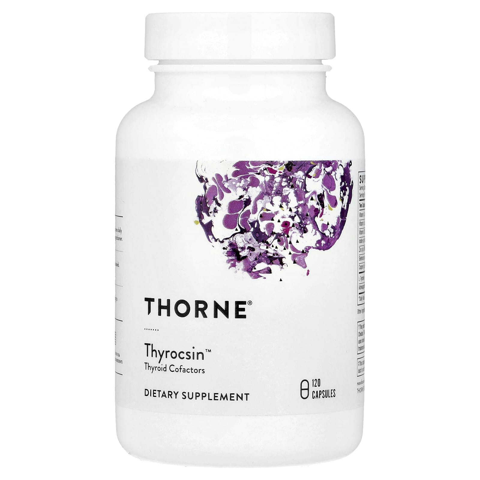 Thorne, Thyrocsin™, Thyroid Cofactors, 120 Capsules