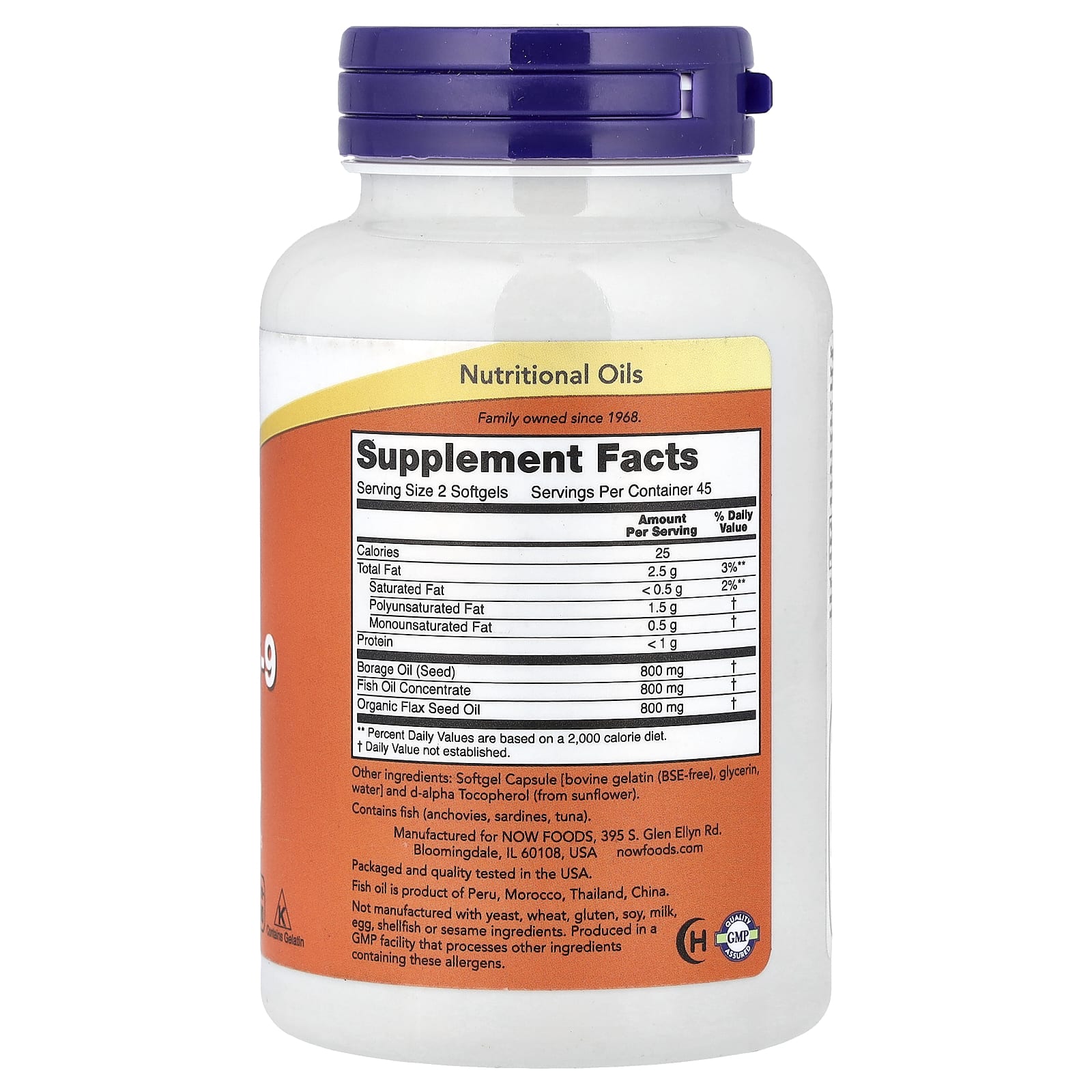 NOW Foods, Super Omega 3-6-9 Fish Oil, 90 Softgels