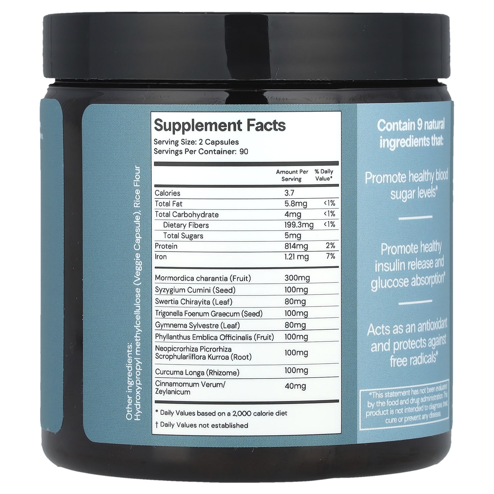 CuraLife, Curalin™ Blood Sugar Support, 180 Capsules