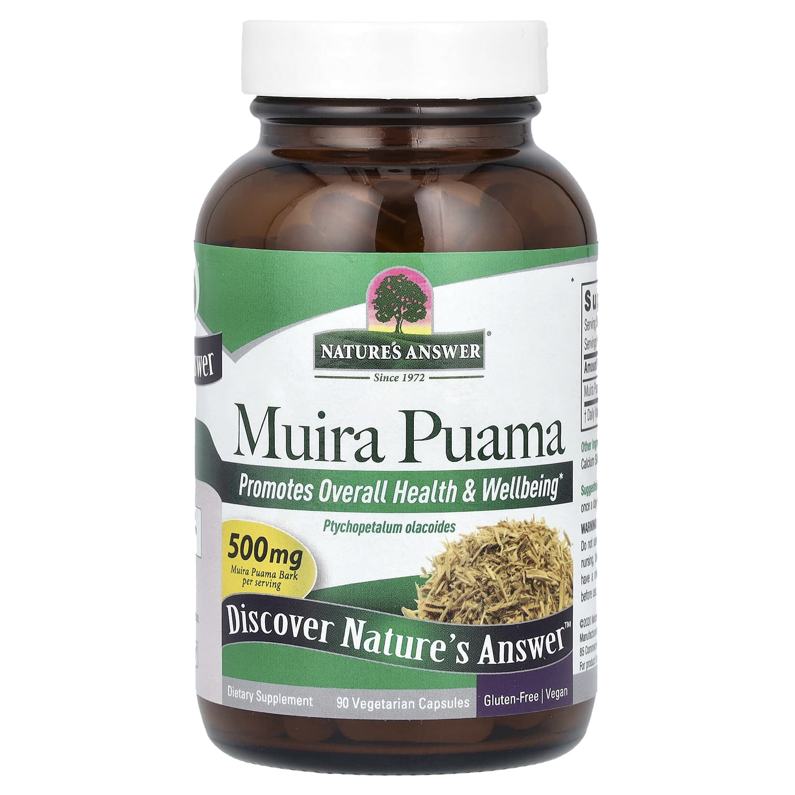 Nature's Answer, Muira Puama, 90 Vegetarian Capsules (250 mg per Capsule)