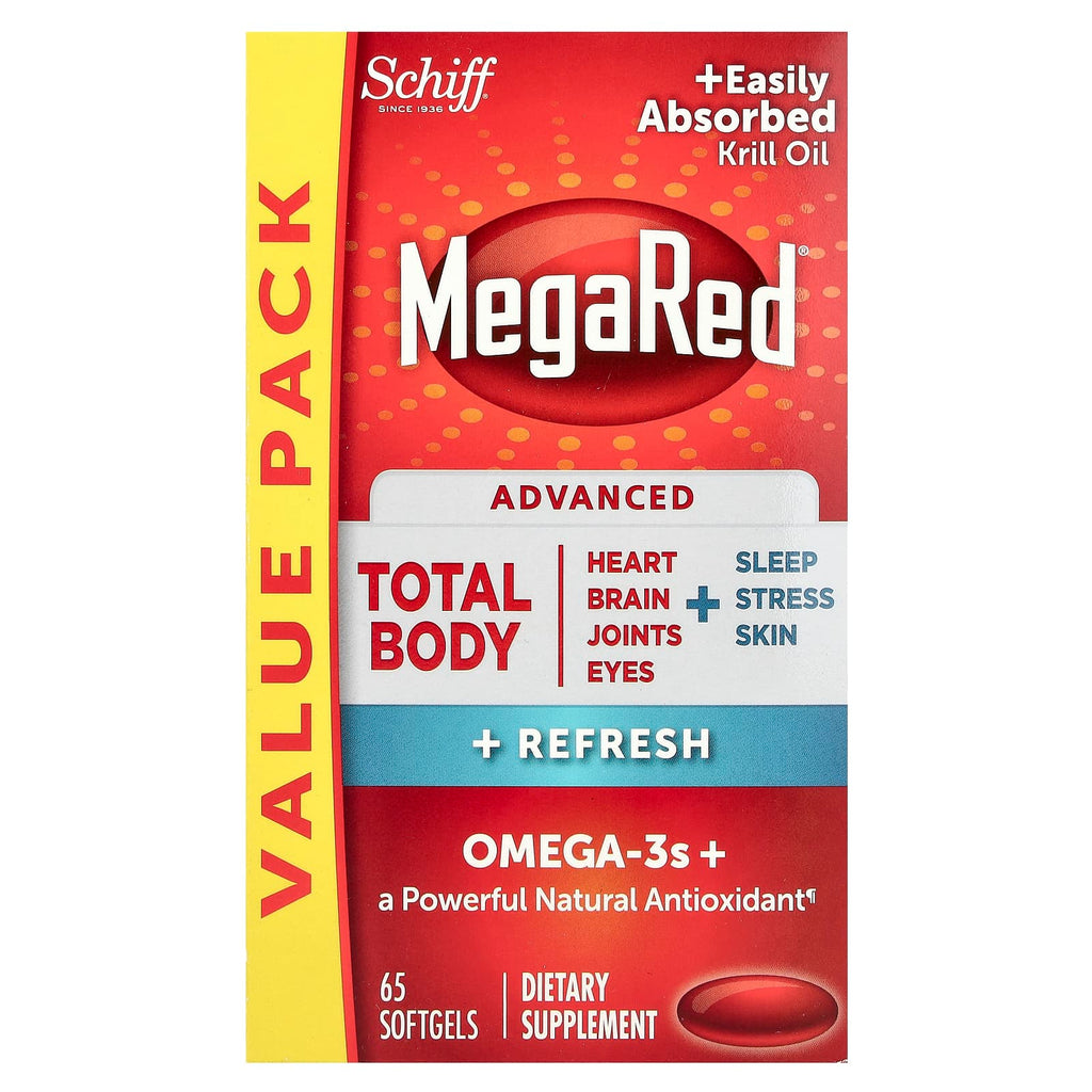 Schiff, MegaRed®, Advanced Total Body + Refresh, 65 Softgels