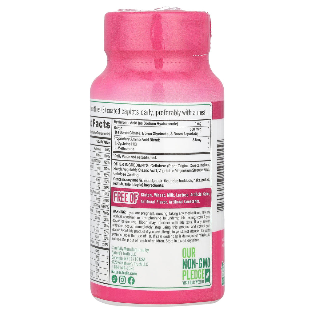 Nature's Truth, Ultra Hair, Skin & Nails Plus Biotin, 60 Coated Caplets