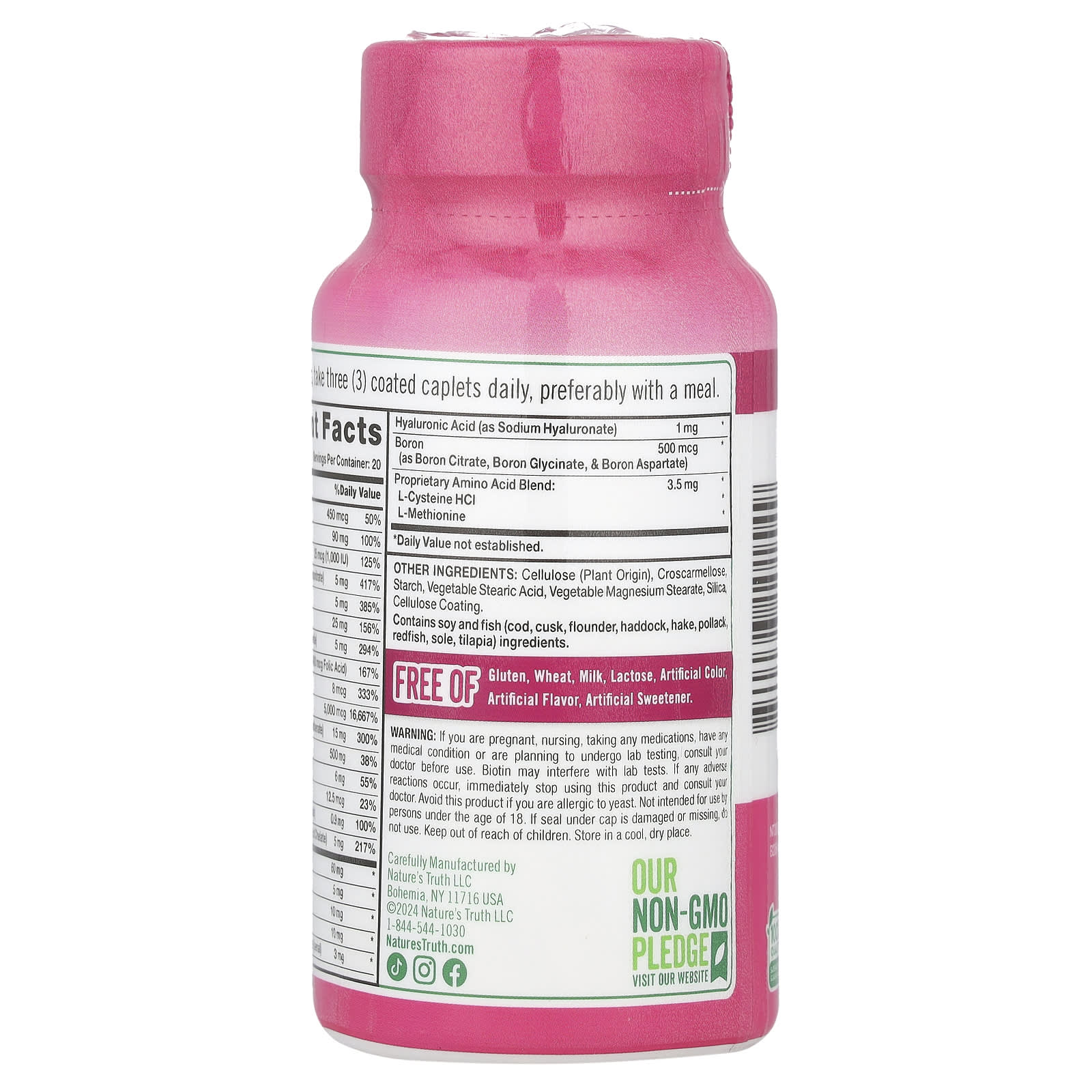 Nature's Truth, Ultra Hair, Skin & Nails Plus Biotin, 60 Coated Caplets