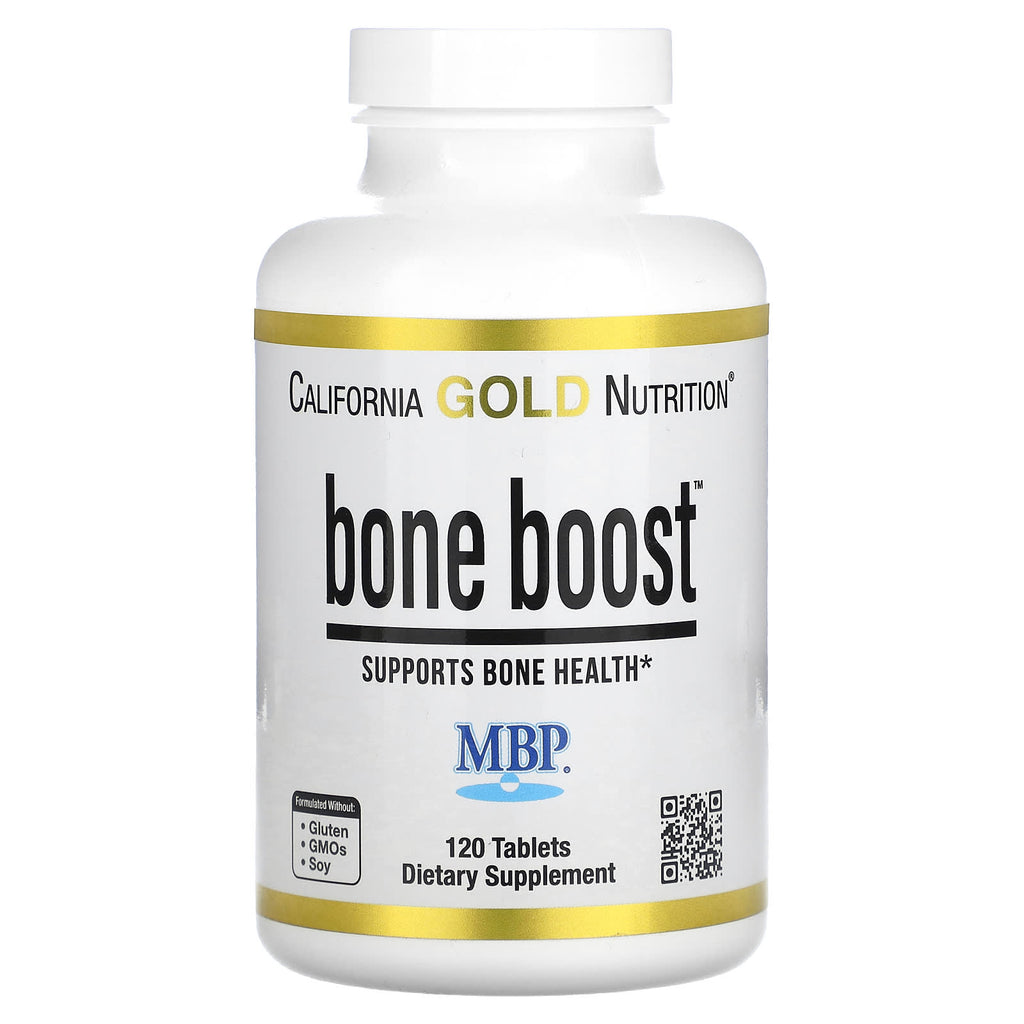 California Gold Nutrition, Bone Boost with Calcium, Magnesium, Vitamin C and Potassium, 120 Tablets