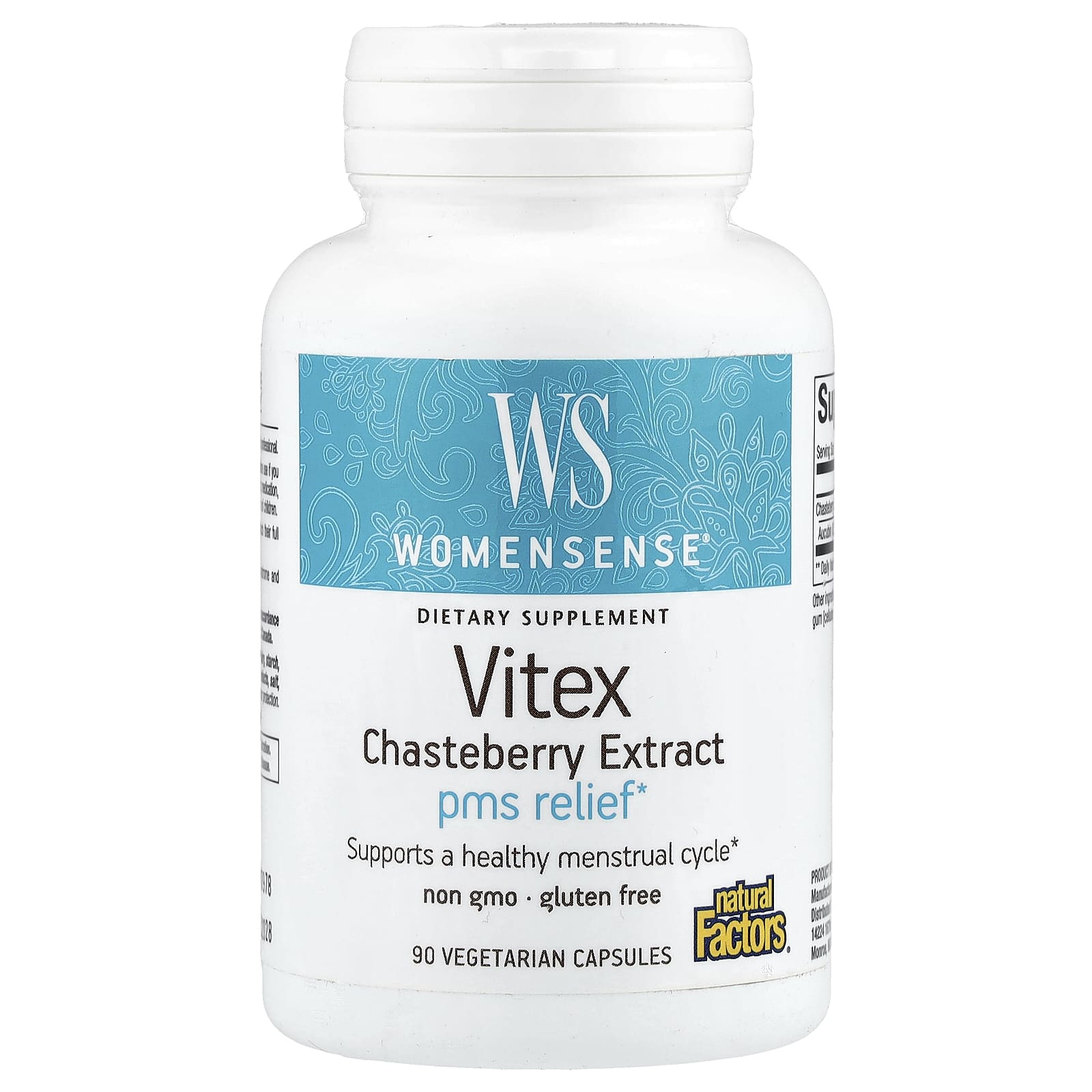 Natural Factors, WomenSense®, Vitex Chasteberry Extract, 80 mg, 90 Vegetarian Capsules
