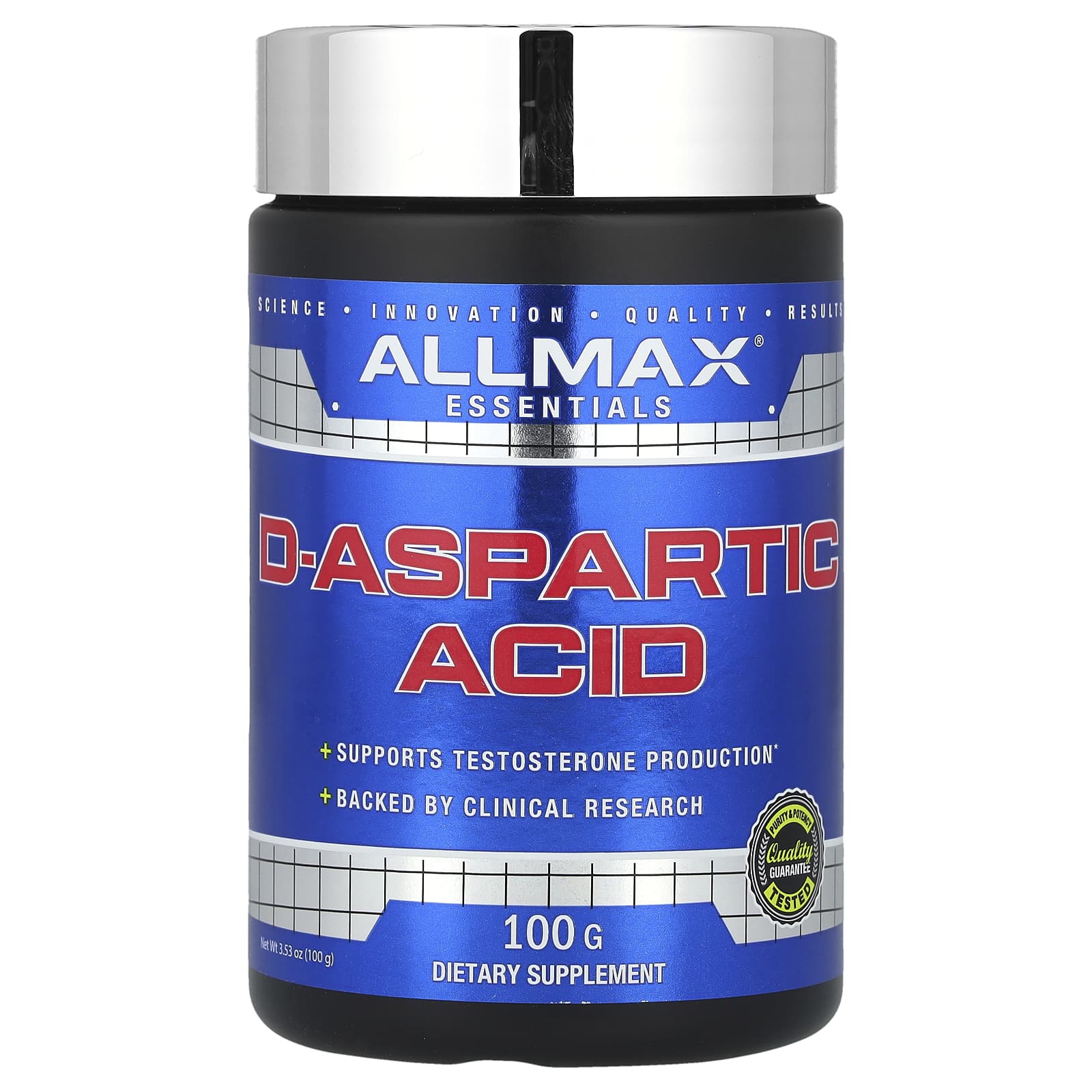ALLMAX, D-Aspartic Acid, 3.53 oz (100 g)