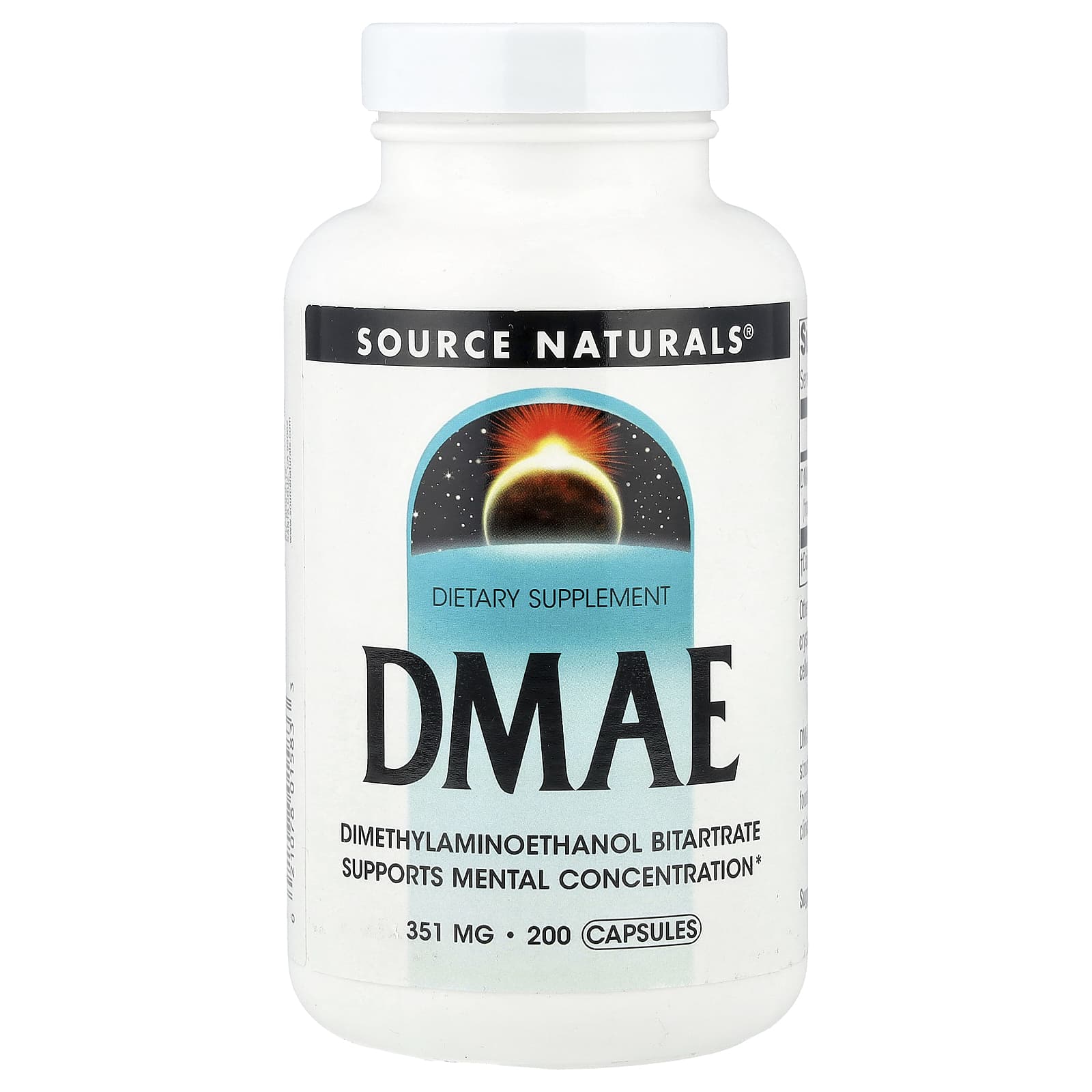 Source Naturals, DMAE, 351 mg, 200 Capsules