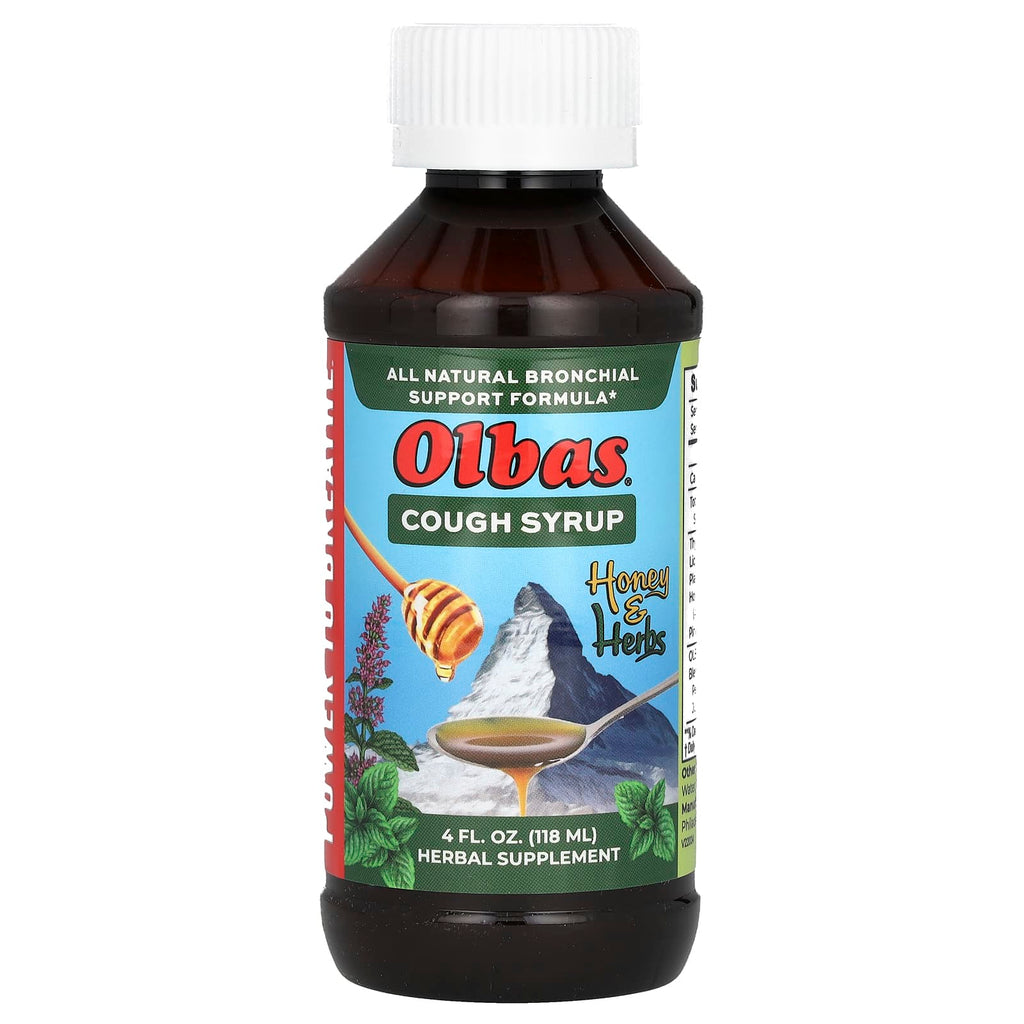 Olbas, Cough Syrup, Honey & Herbs, 4 fl oz (118 ml)