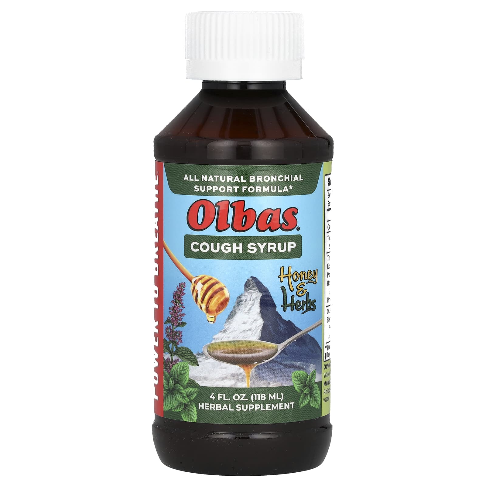 Olbas, Cough Syrup, Honey & Herbs, 4 fl oz (118 ml)