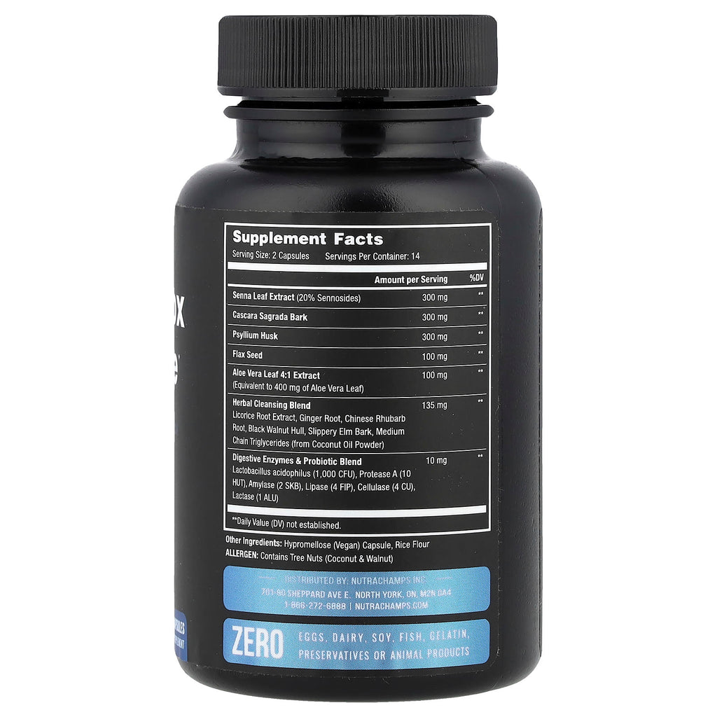 NutraChamps, Colon Detox & Cleanse, 28 Vegan Capsules
