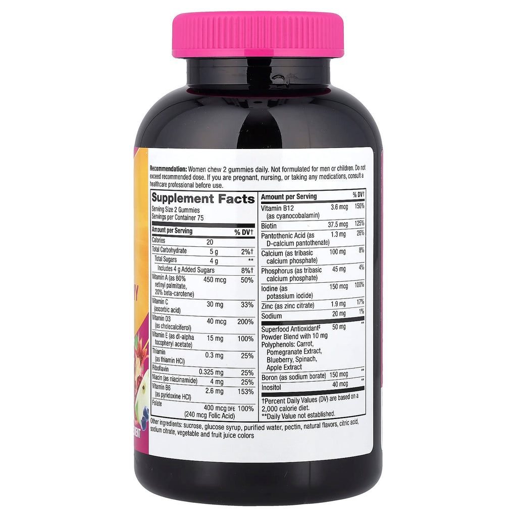 Nature's Way, Alive!® Women's Gummy Multivitamin, Mixed Berry, 150 Gummies