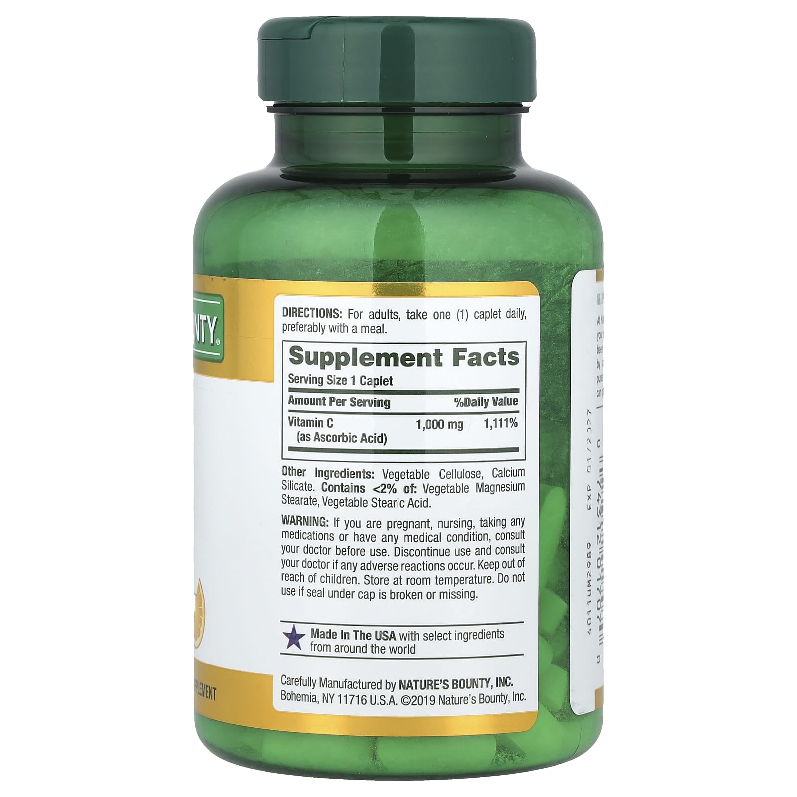 Nature's Bounty, Vitamin C, 1,000 mg, 100 Caplets