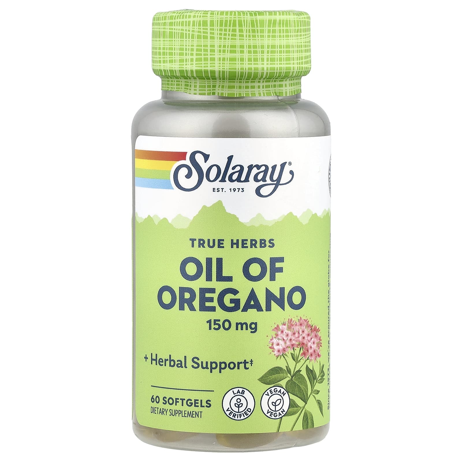 Solaray, True Herbs, Oil of Oregano, 150 mg, 60 Softgels