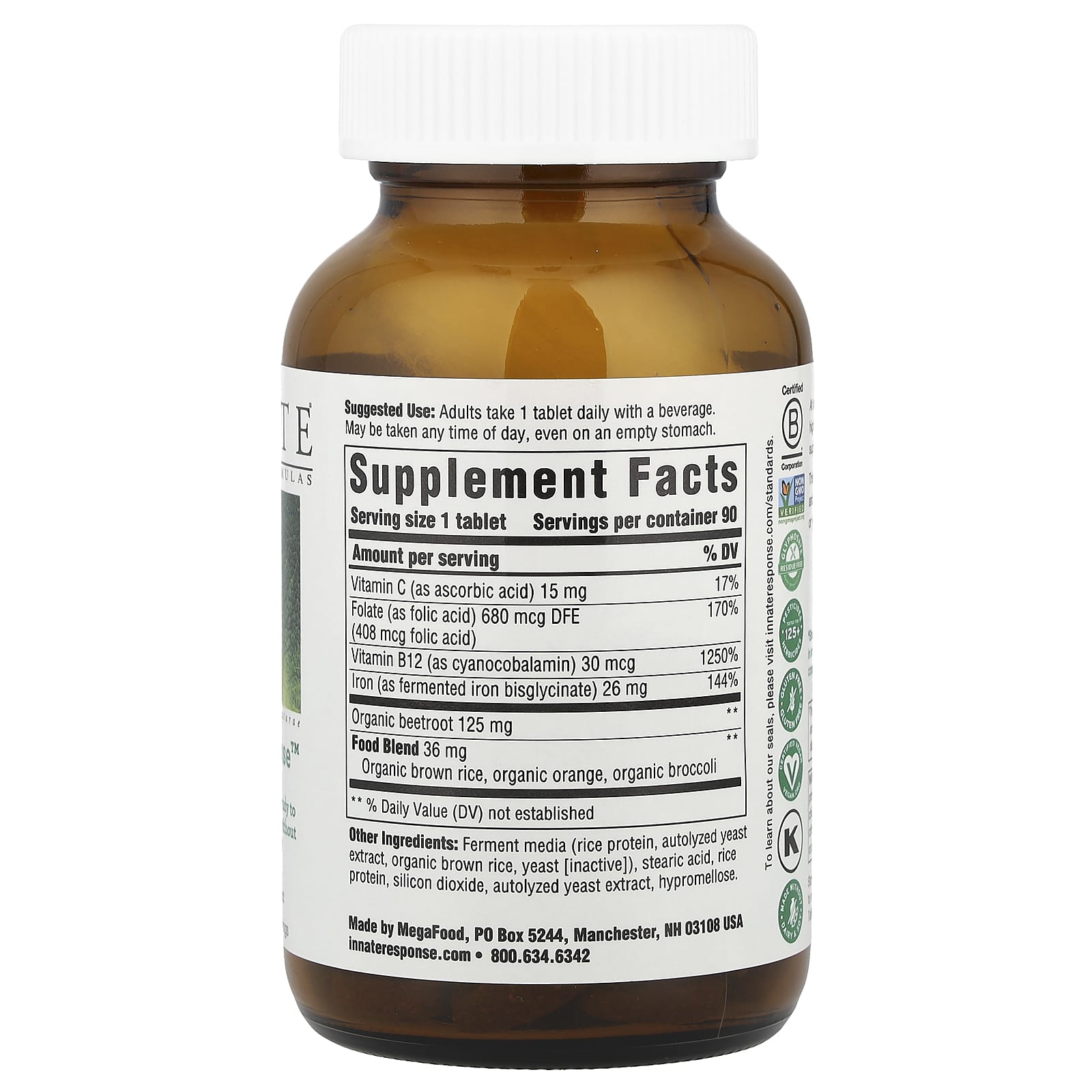 Innate Response Formulas, Iron Response™, 90 Tablets