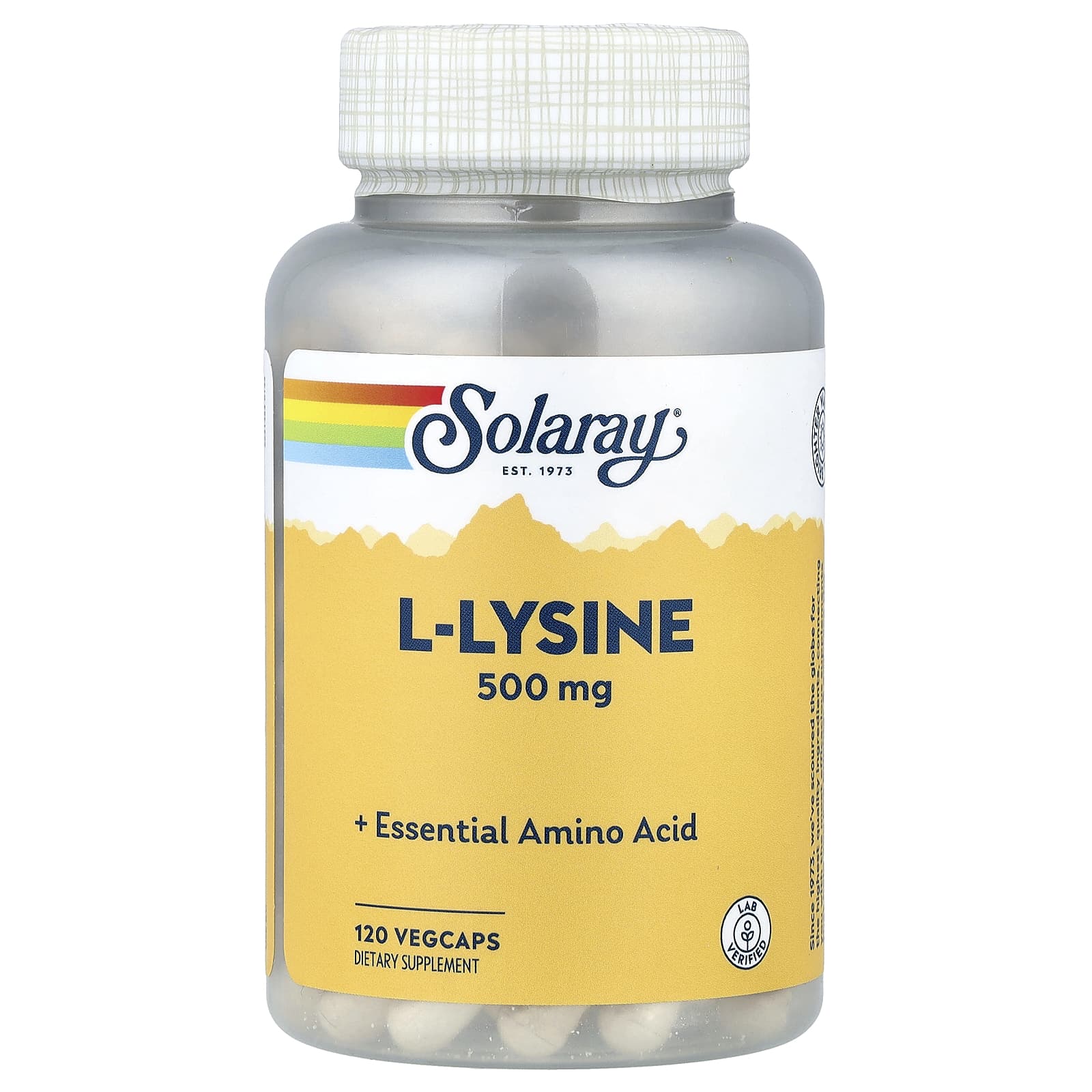 Solaray, L-Lysine, 500 mg, 120 VegCaps