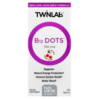 Twinlab, B12 Dots™, Cherry, 500 mcg, 250 Tablets