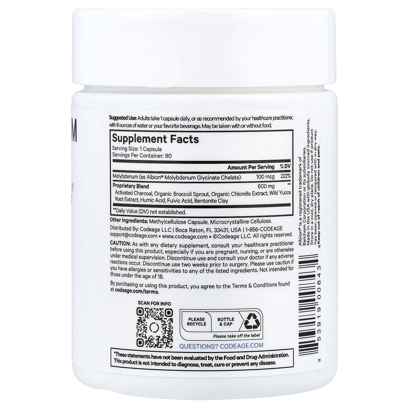Codeage, Full Spectrum Binder+, 90 Vegetable Capsules