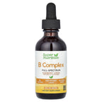 Super Nutrition, B Complex Full Spectrum with Vitamin B12, Pantothenic Acid, Biotin, and Niacin, Raspberry Lemon, 2 fl oz (59 ml)