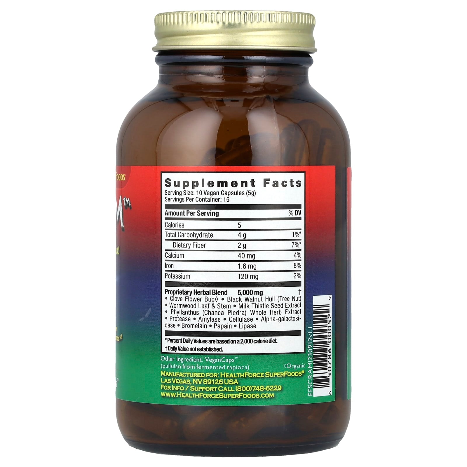 HealthForce Superfoods, Scram™, 150 VeganCaps