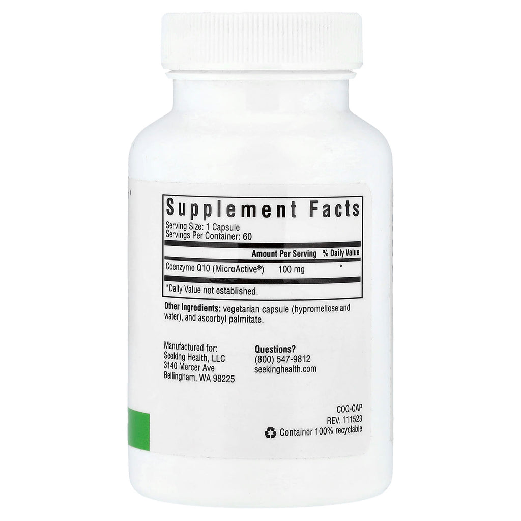 Seeking Health, CoQ10, 100 mg, 60 Vegetarian Capsules