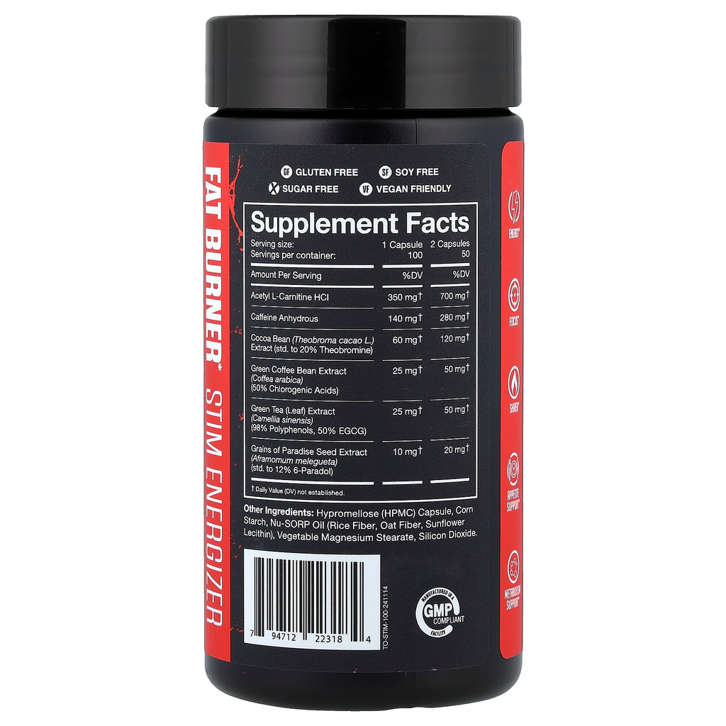 JNX Sports, The Omen!®, Fat Burner, 100 Vegan Capsules