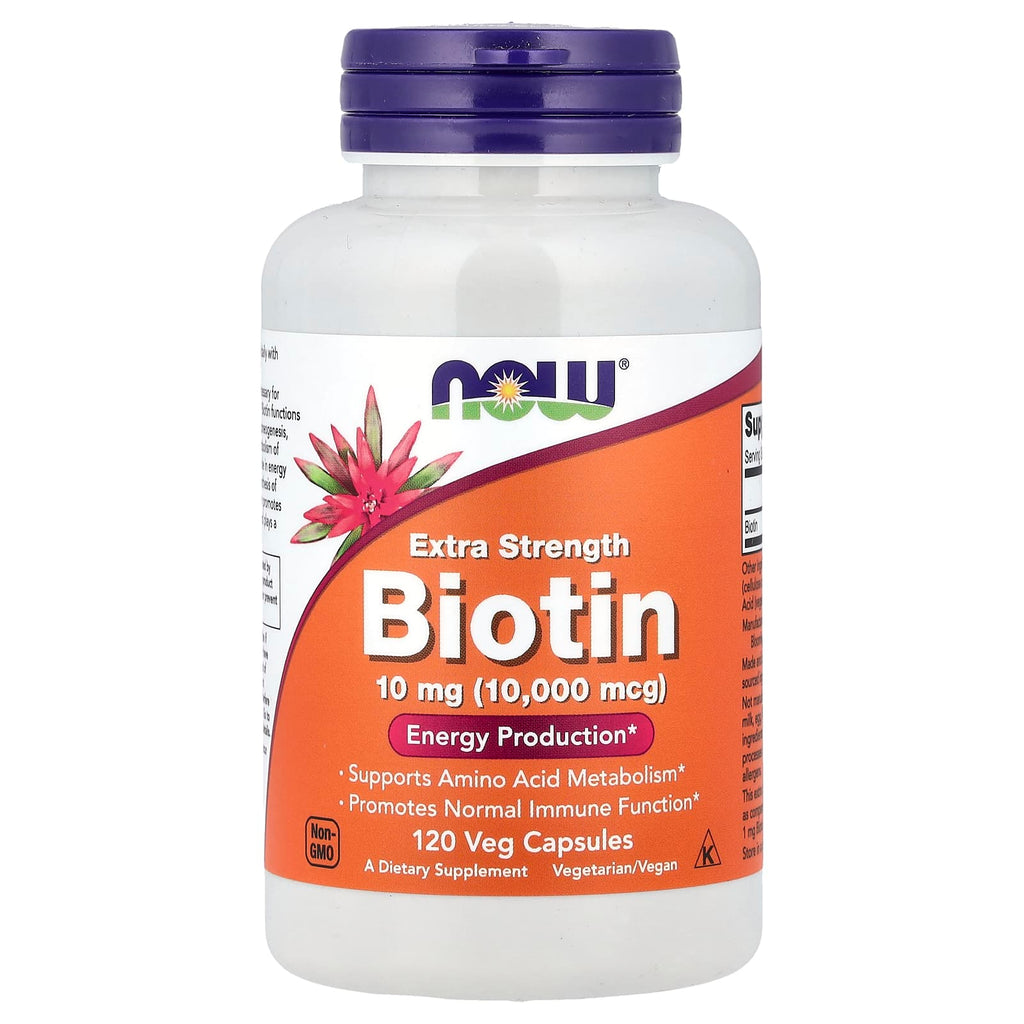 NOW Foods, Biotin, 10 mg, 120 Veg Capsules