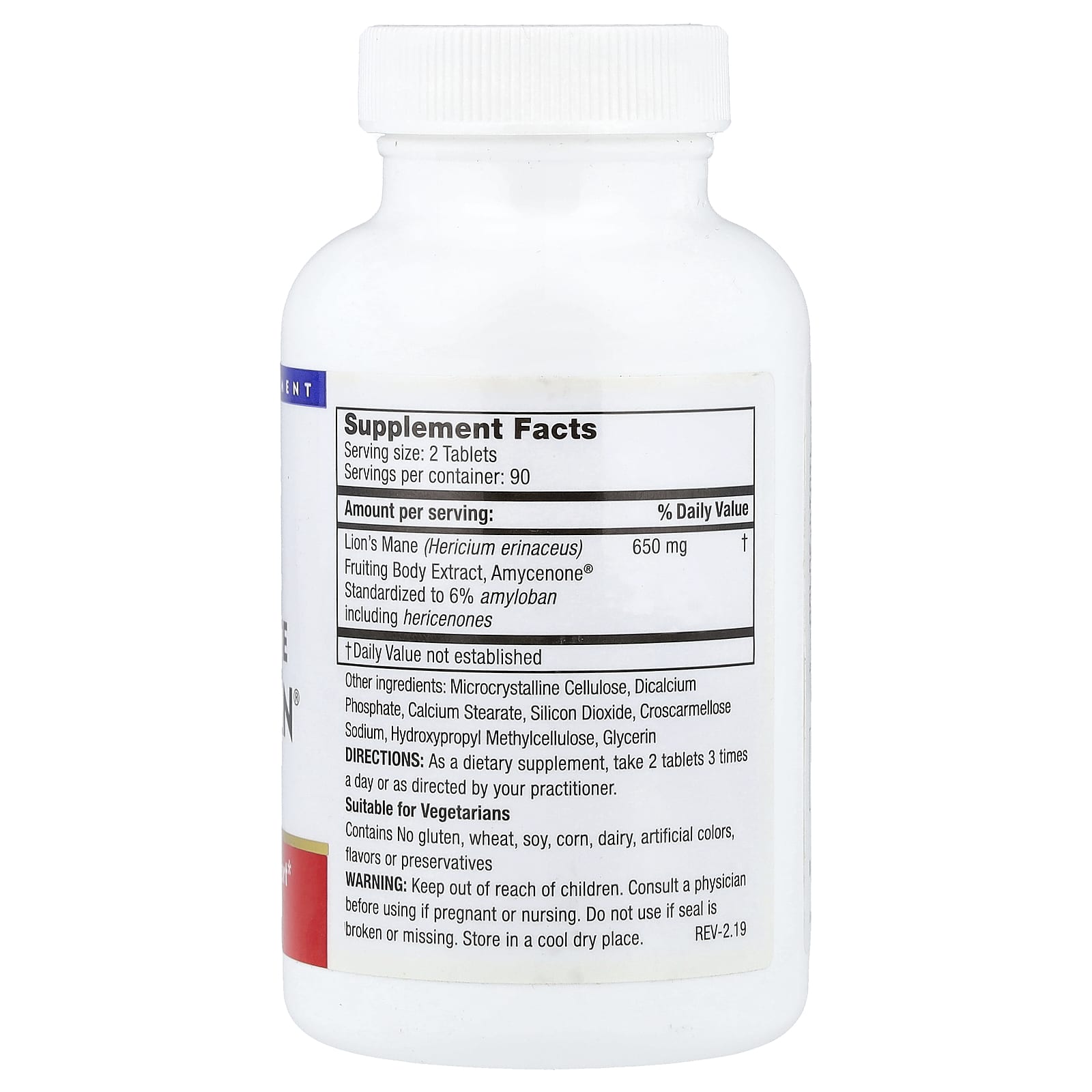 Mushroom Wisdom, Lion's Mane Amyloban®, 180 Vegetarian Tablets