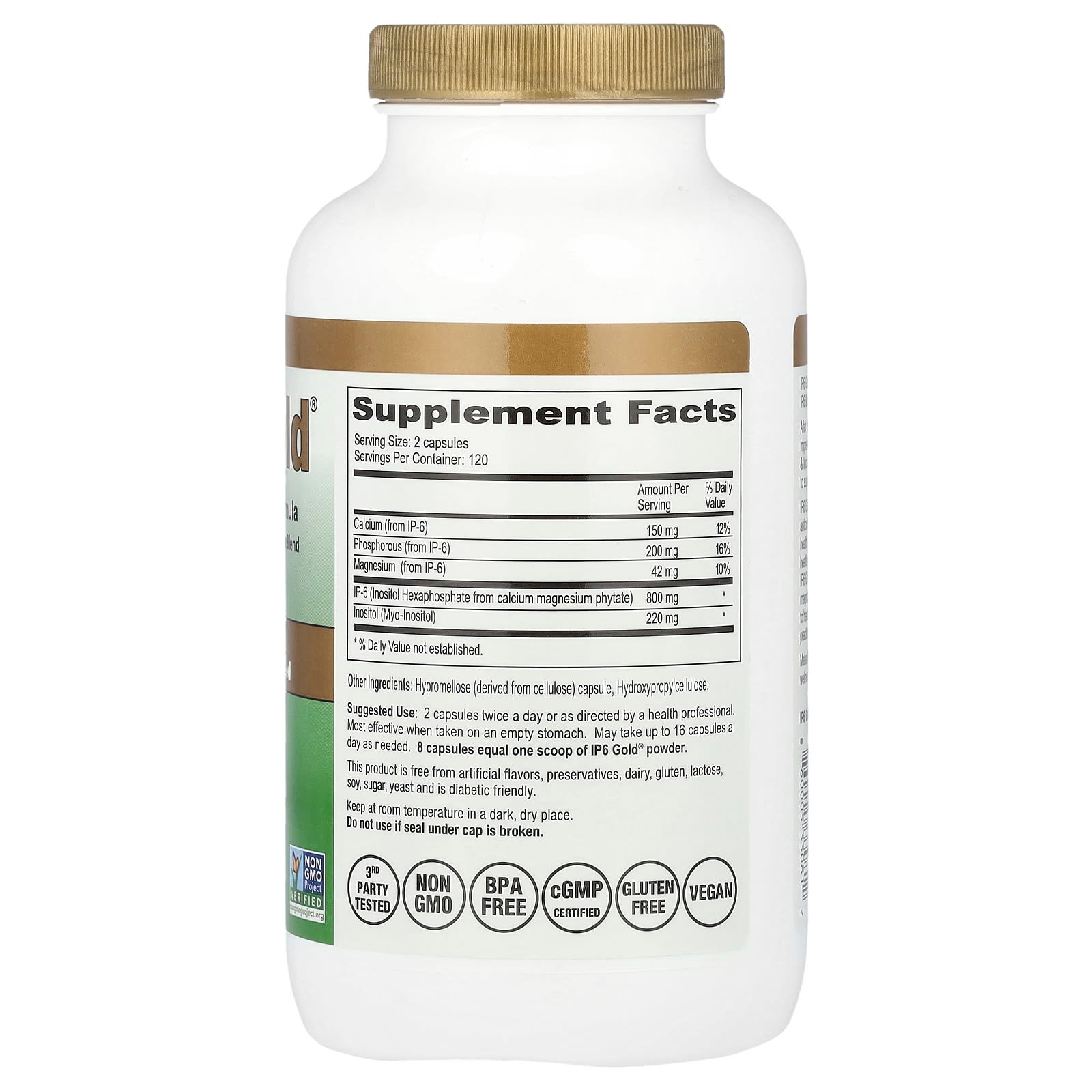 IP-6 International, IP6 Gold®, Immune Support Formula, 240 Vegetarian Capsules