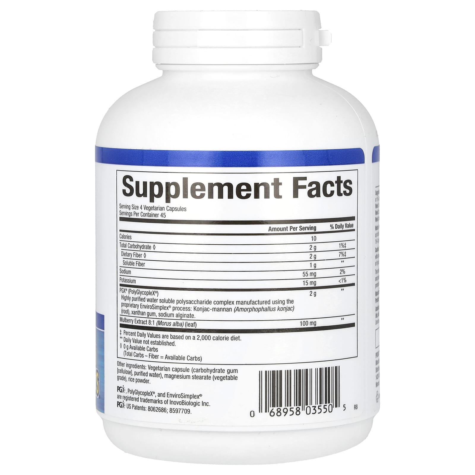 Natural Factors, WellBetX PGX, Plus Mulberry, 180 Vegetarian Capsules
