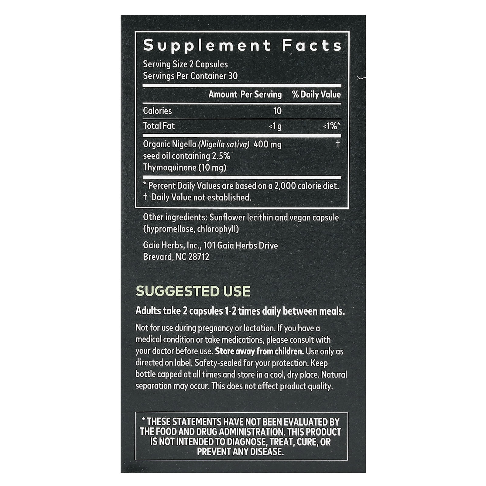 Gaia Herbs, Black Seed Oil, 60 Vegan Liquid Phyto-Caps (200 mg per Capsule)