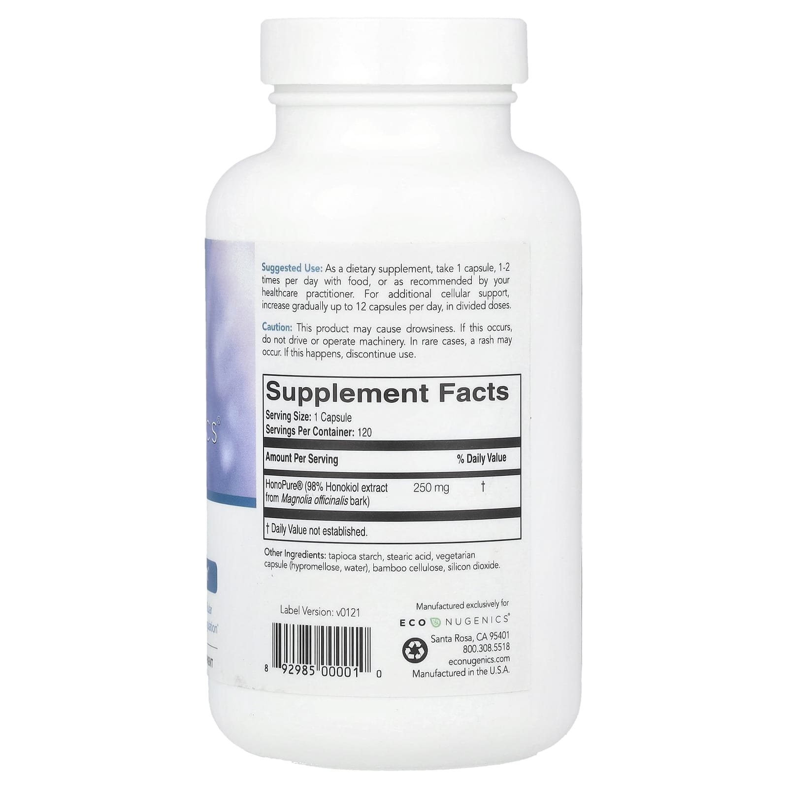 Econugenics, HonoPure®, 120 Vegetarian Capsules (250 mg per Capsule)